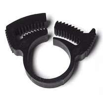 Cable Clamp, Ratchet Snap Clip, Black 1.093 in. diameter (27.76 mm) 100/bag