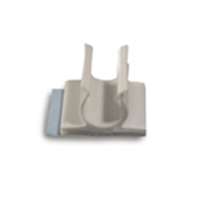 Snap-In Clip – Top Load, Adhesive Back - 1 in. Sq. Base x .500 in. hold diameter - 100/Bag