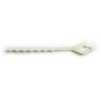 5 inch Beaded Cable Ties - Natural, Nylon (1000/Bag)