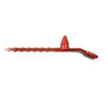 Button Mount Releasable Beaded Nylon Cable Ties 