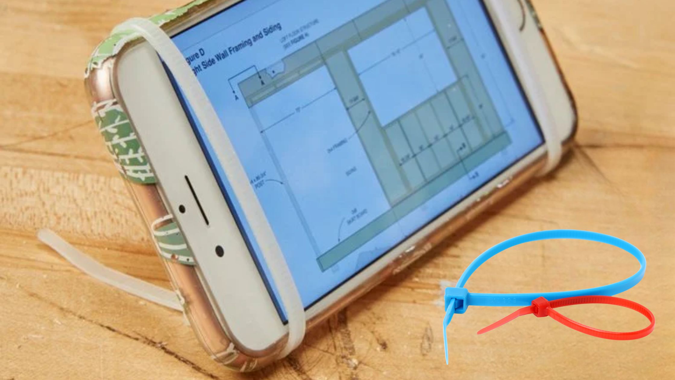 Cable Tie Hack To Make Phone Stand