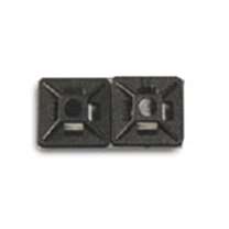 UV Black Cable Tie Mounting Base 4 Way,  Adhesive / Screw, for 18-50 Lb. Ties (500/Bag) (fig.2) 