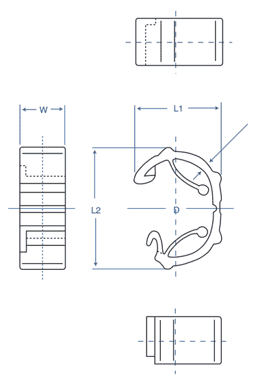 diagrammatic-representation-cable-clamp-snap-clips