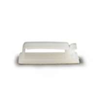 Flat Snap-Close Nylon Cable Clamp Adhesive Back 2.50 In. W. x .24 In. H. Load Area (100/Bag)