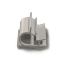 Round Cable Clip, Snap Close, Adhesive Back .500 In. Max. Holding Diam. (1/2”)  100/Bag 