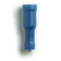Snap Plugs Female Vinyl Insulated Blue 16-14 AWG .180 Tab (100/Bag)