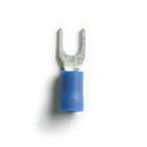 Spade Terminals Nylon Insulated-Butted Seam Blue 16-14 AWG, #8-10 Stud (100/bag)
