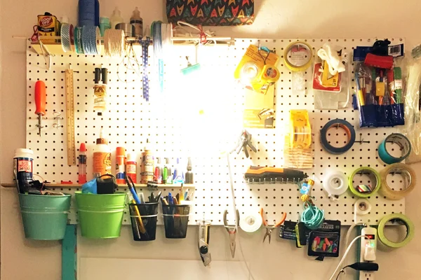 zip tie to organize tools